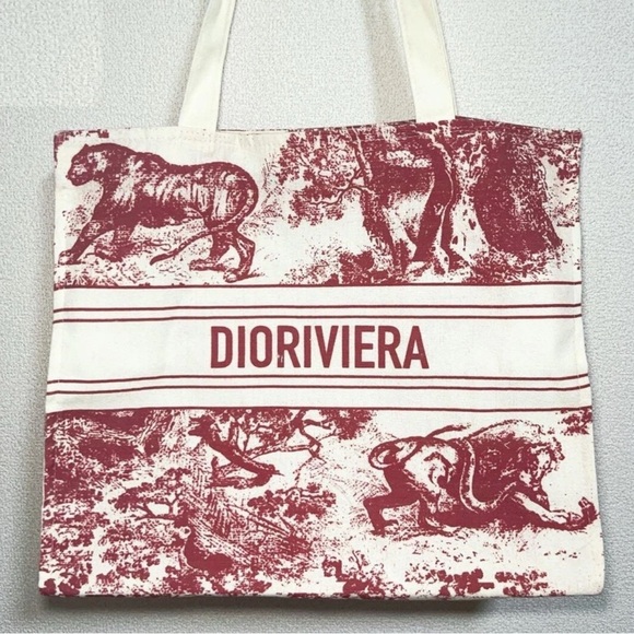 DIORIVIERA STRAW BOOK TOTE✨ GWP✨AuThEnTiC✨NEW in Package✨ - Picture 1 of 8
